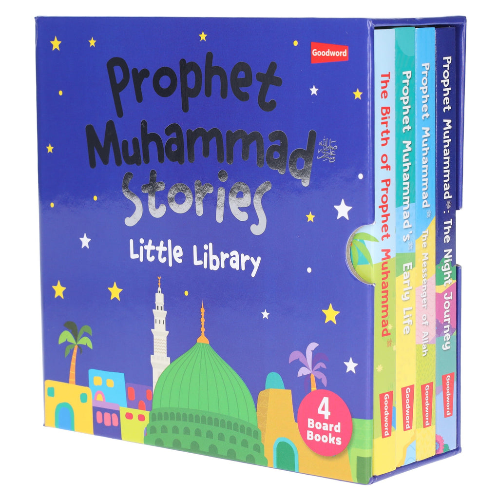 Prophet Muhammad Stories Little Library By Saniyasnain Khan 4 Books Collection Box Set - Ages 0-5 - Board Book 0-5 Good Word Books